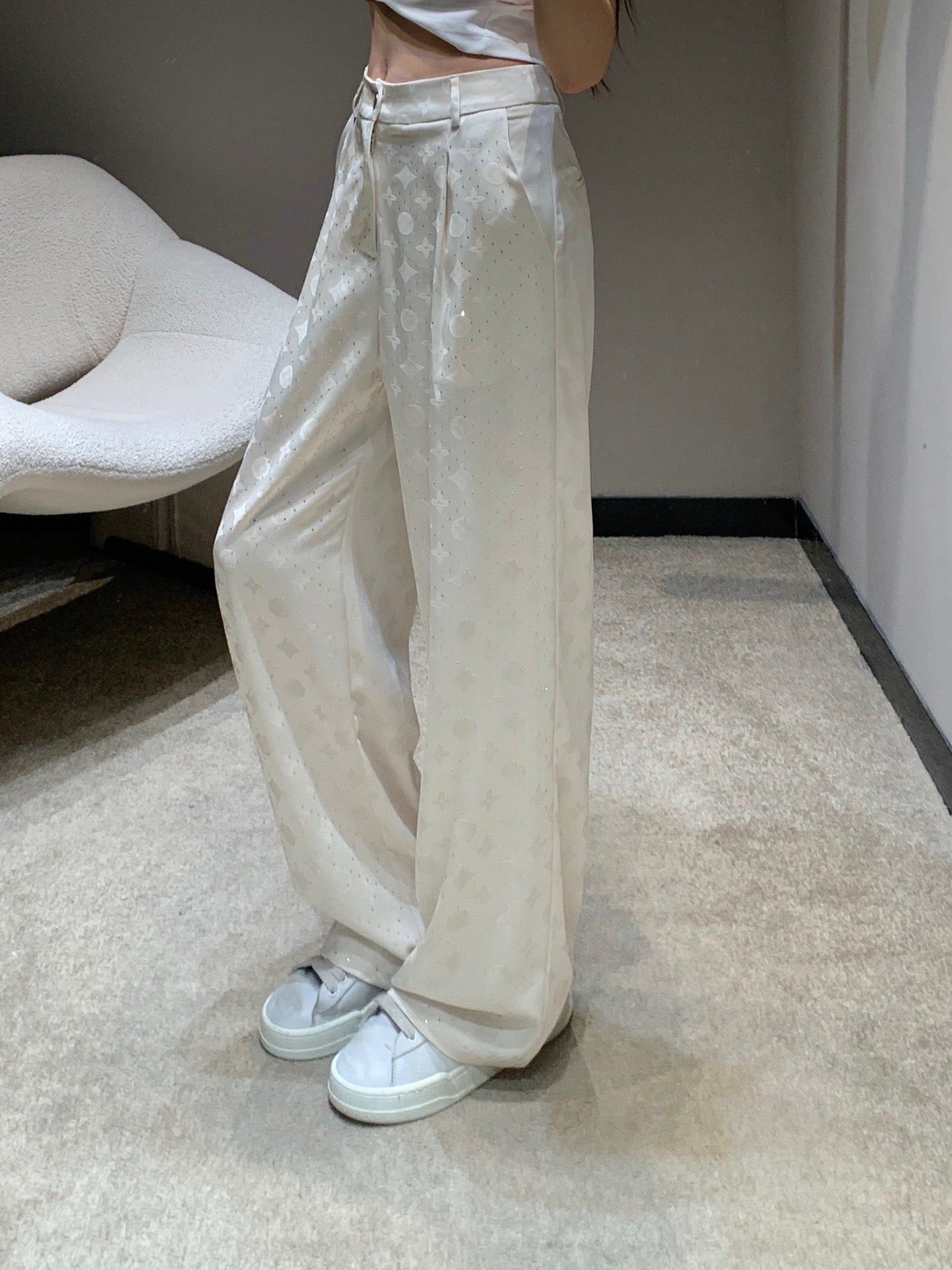 루이비통 / 자카드 캐쥬얼 루즈핏 팬츠