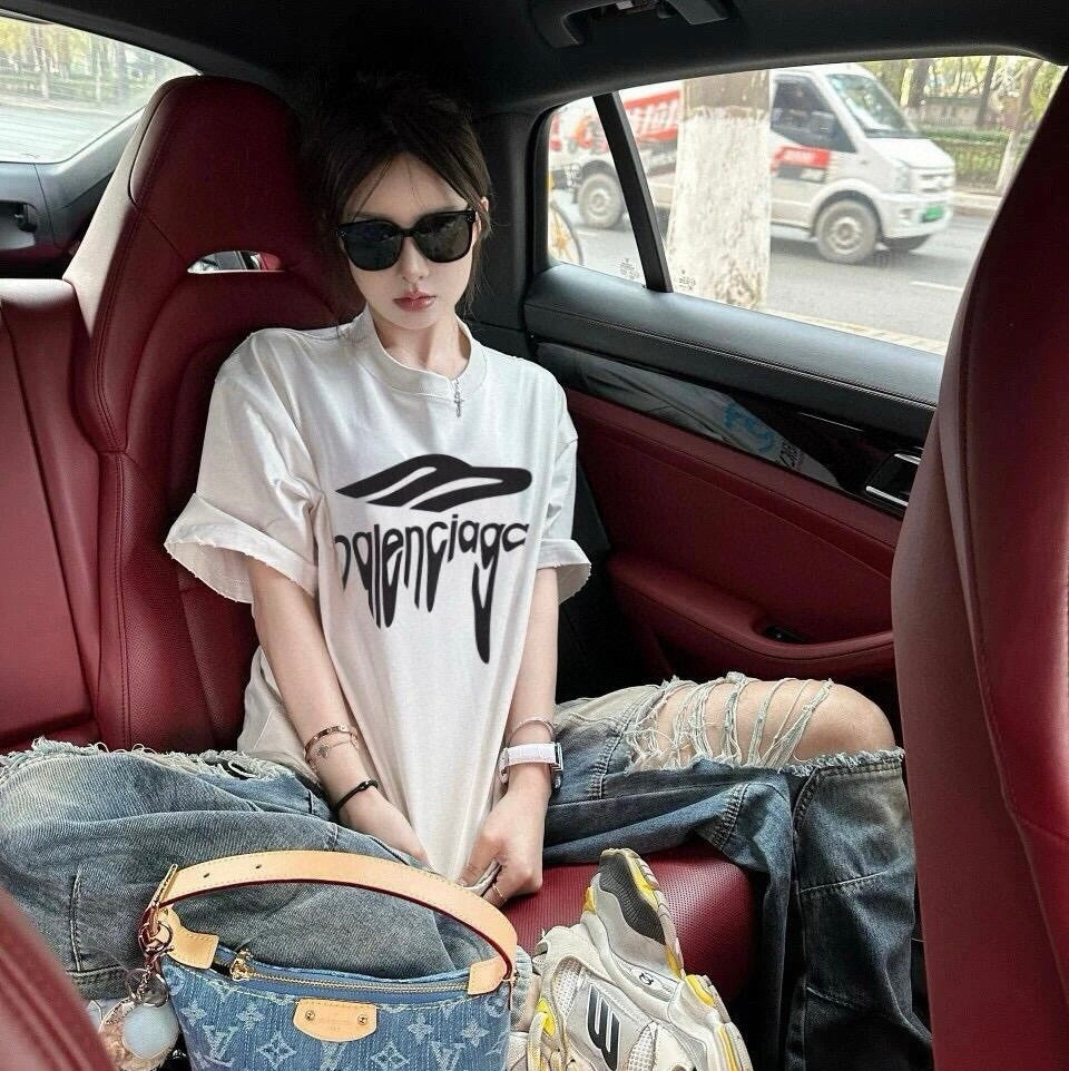 발렌시아가 / 3B 리퀴파이드 오버사이즈 티셔츠