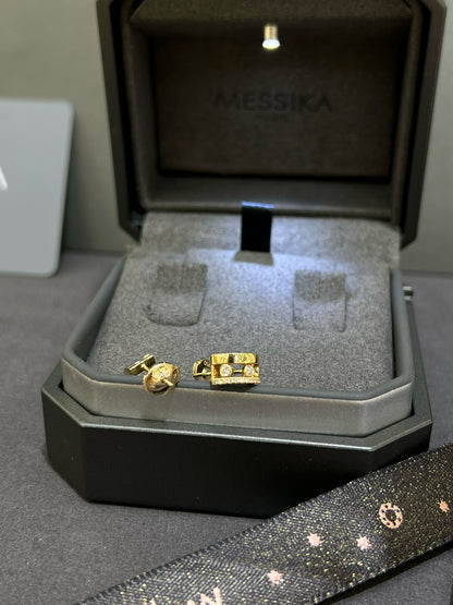 메시카 / 무브 로만 미니 후프 이어링 18K