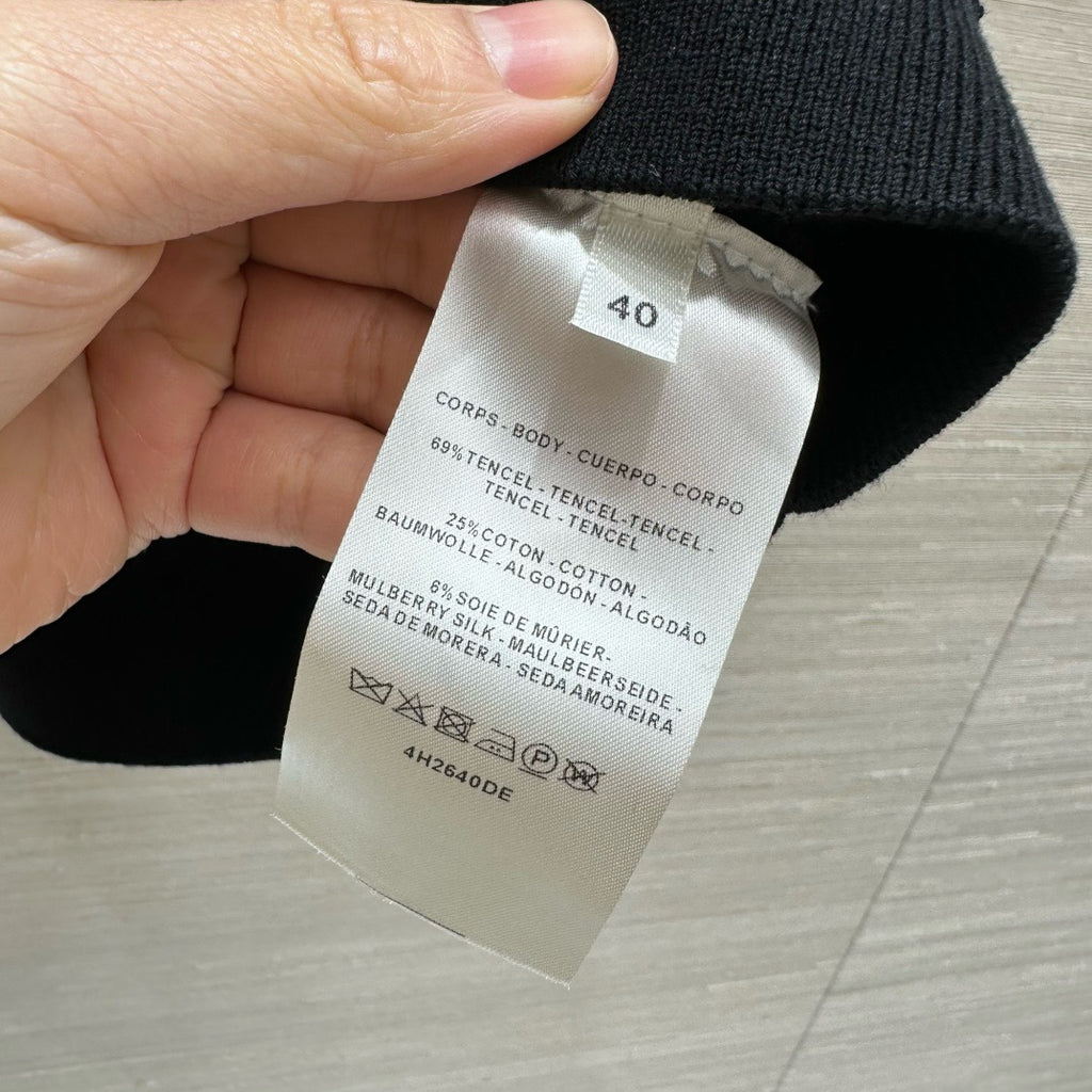 에르메스 / 자카드 슬림핏 터틀넥 니트 폴로 쇼트 티셔츠