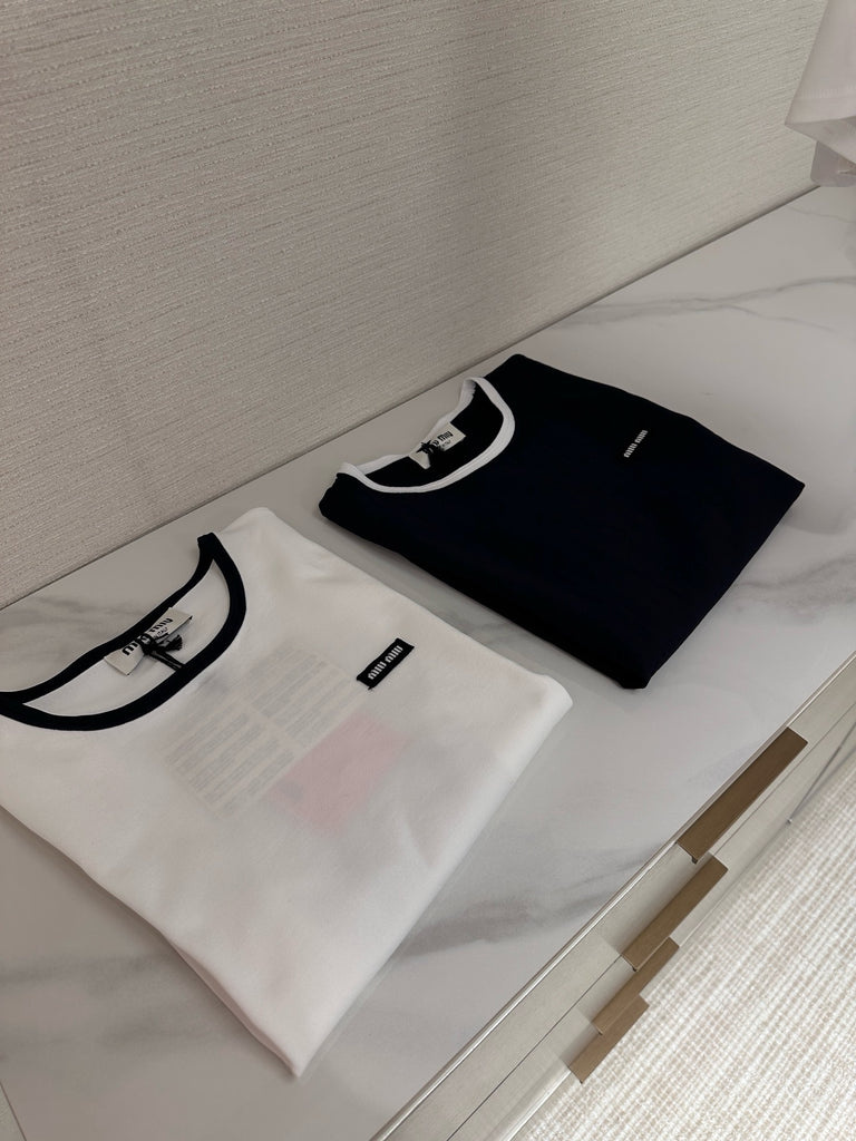 미우미우 / 레터링 클래식 슬림 티셔츠