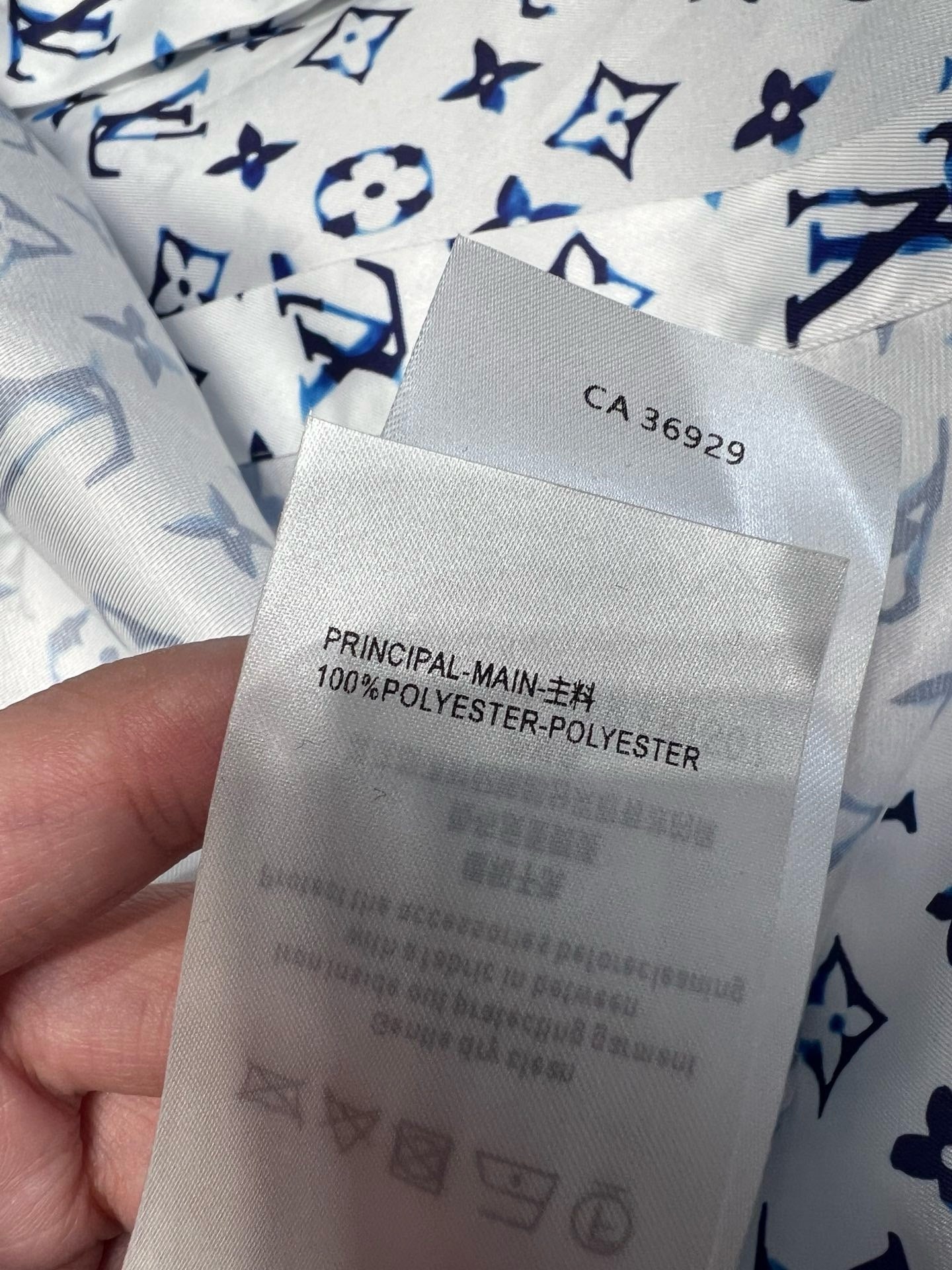 루이비통 / 클래식 모노그램 프린트 터틀넥 셔츠 드레스