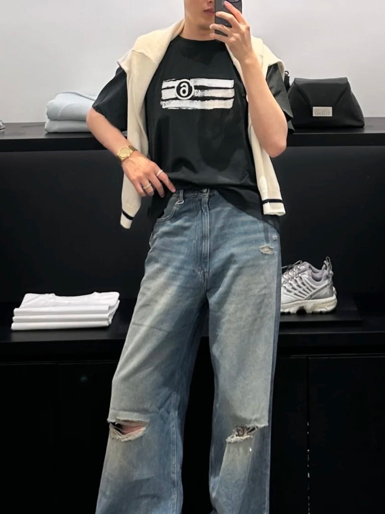 메종마르지엘라 / 넘버 로고 티셔츠