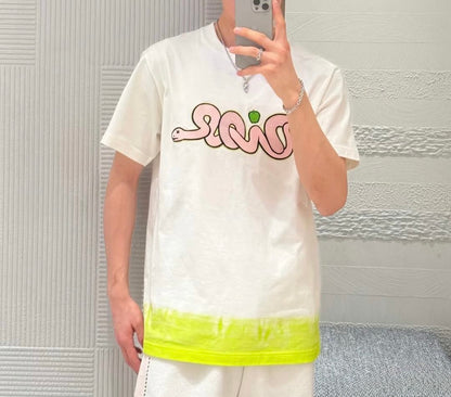 디올 / DIOR AND KAWS 티셔츠, 캐주얼 핏