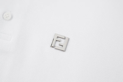 펜디 / 더블 F 메탈 로고 폴로 쇼트 티셔츠