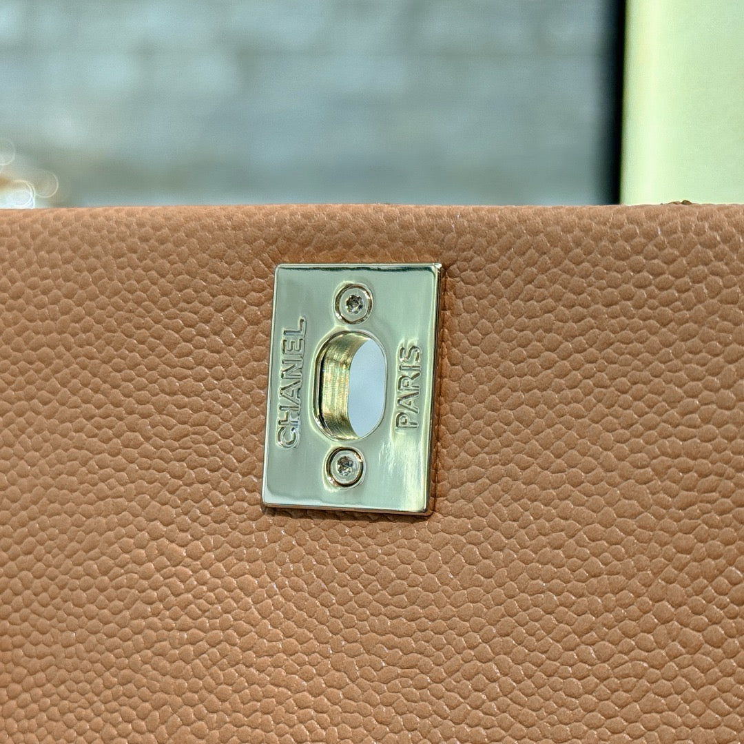 샤넬 / 듀마 백팩 투포켓 골드 스몰 23P