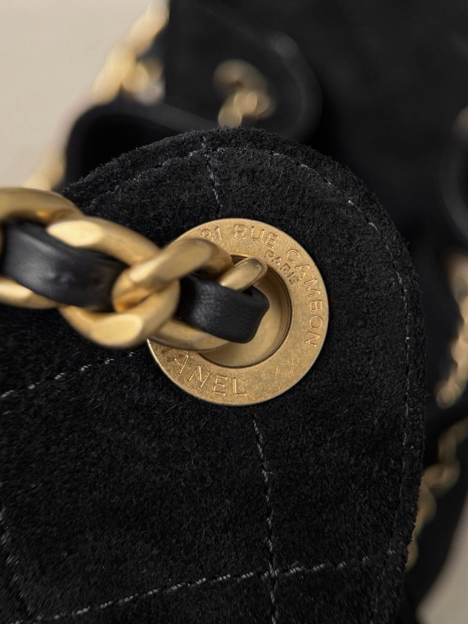 샤넬 / 25k 호보 스웨이드 25 스몰 백