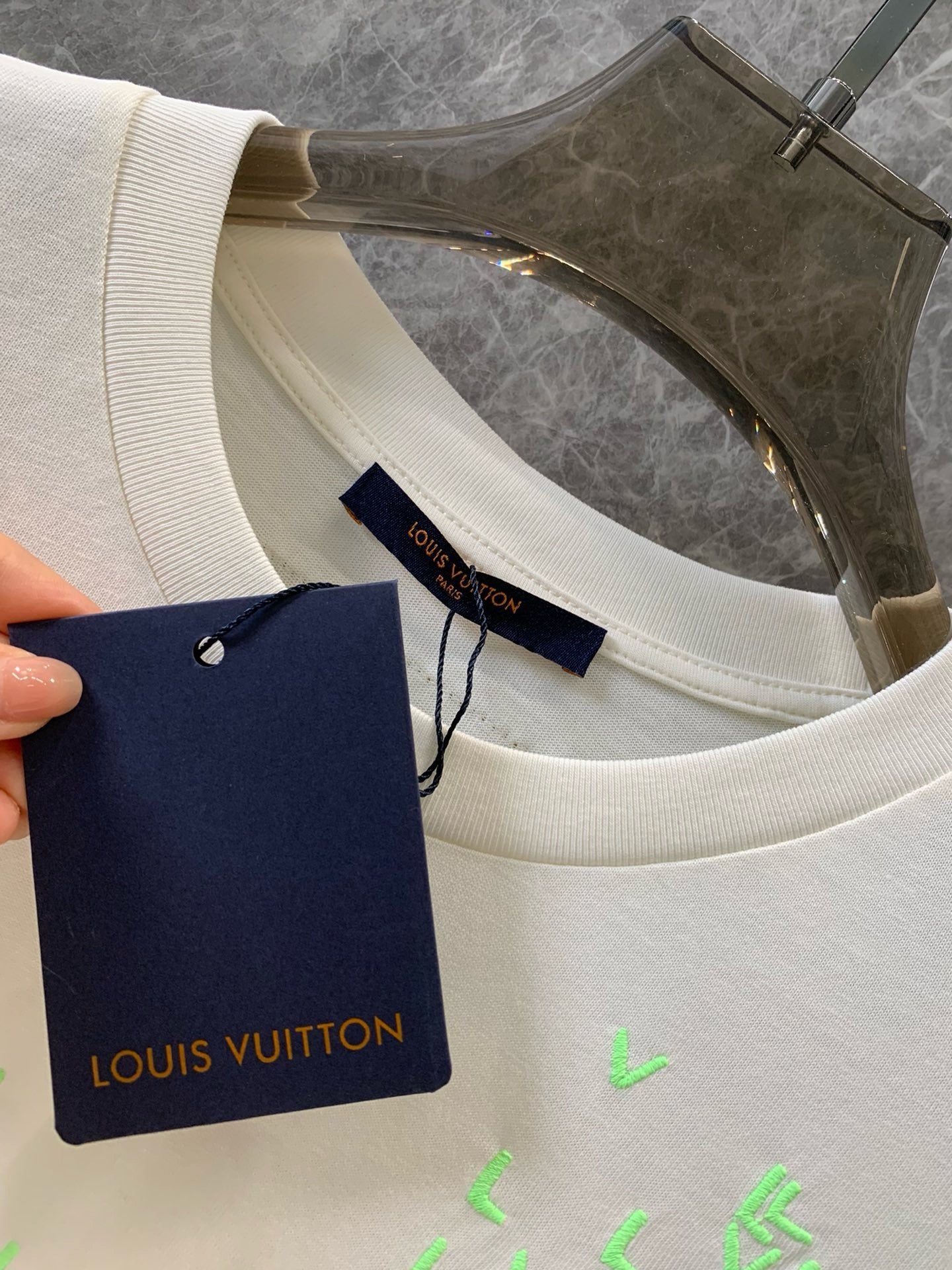 루이비통 / LV 자수 쇼트 티셔츠