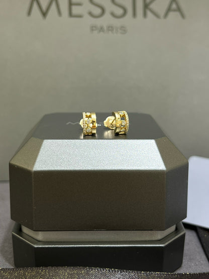 메시카 / 무브 로만 미니 후프 이어링 18K