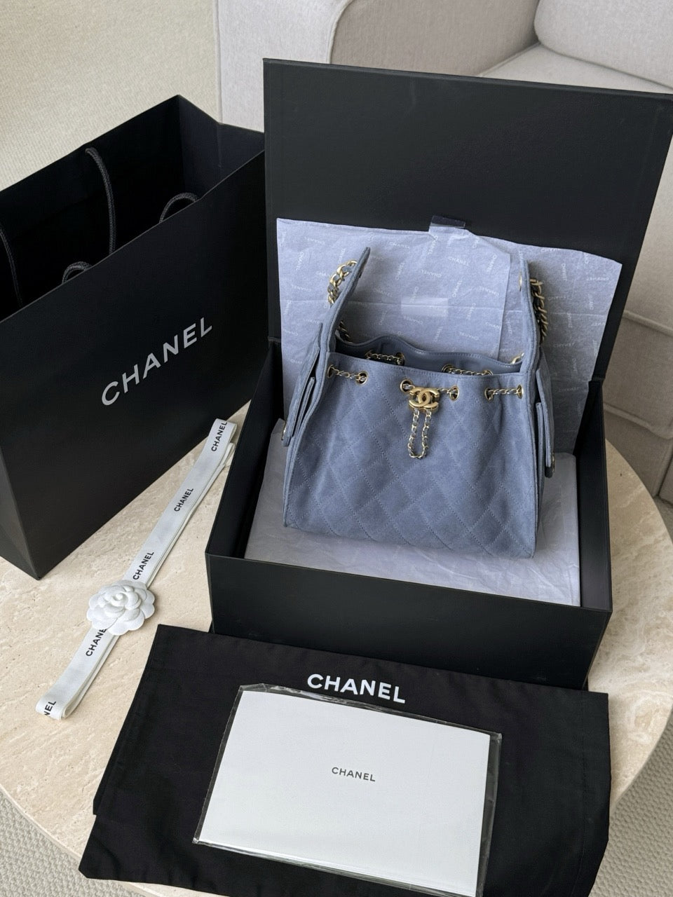 샤넬 / 25k 스웨이드 25 스몰 백