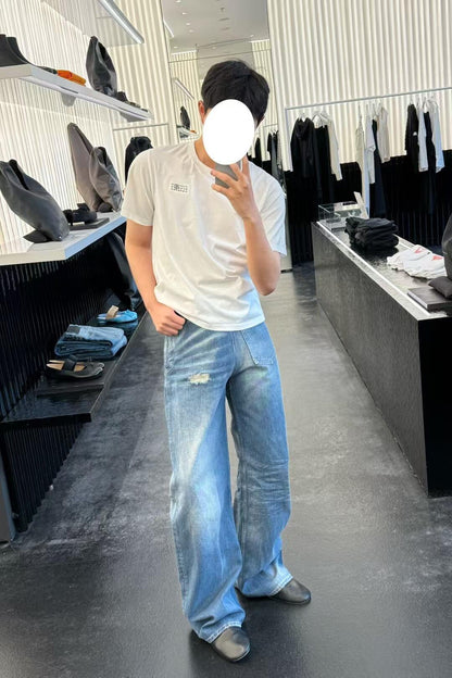 메종마르지엘라 / 숫자 라벨 테이프 로고 티셔츠
