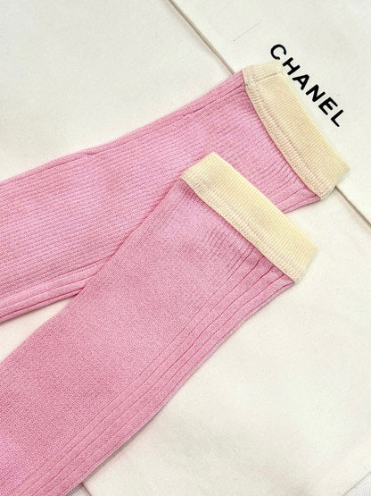 샤넬 / 슬림핏 브이넥 골지 가디건