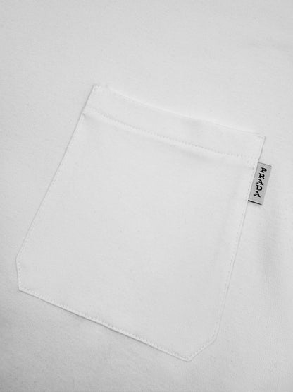 프라다 / 라벨 로고 포켓 쇼트 티셔츠