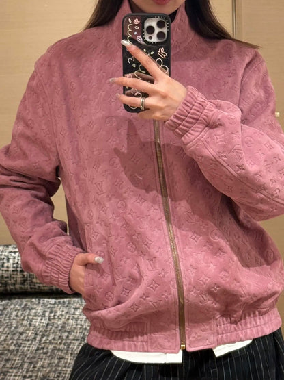 루이비통 / 스웨이드 하이넥 자켓