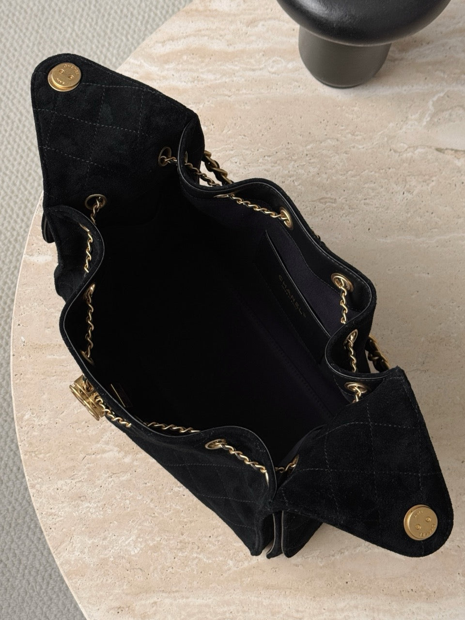 샤넬 / 25k 호보 스웨이드 25 스몰 백