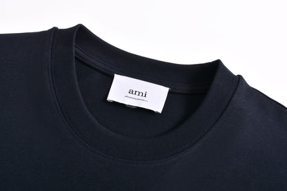 아미 / 루프 자수 쇼트 티셔츠