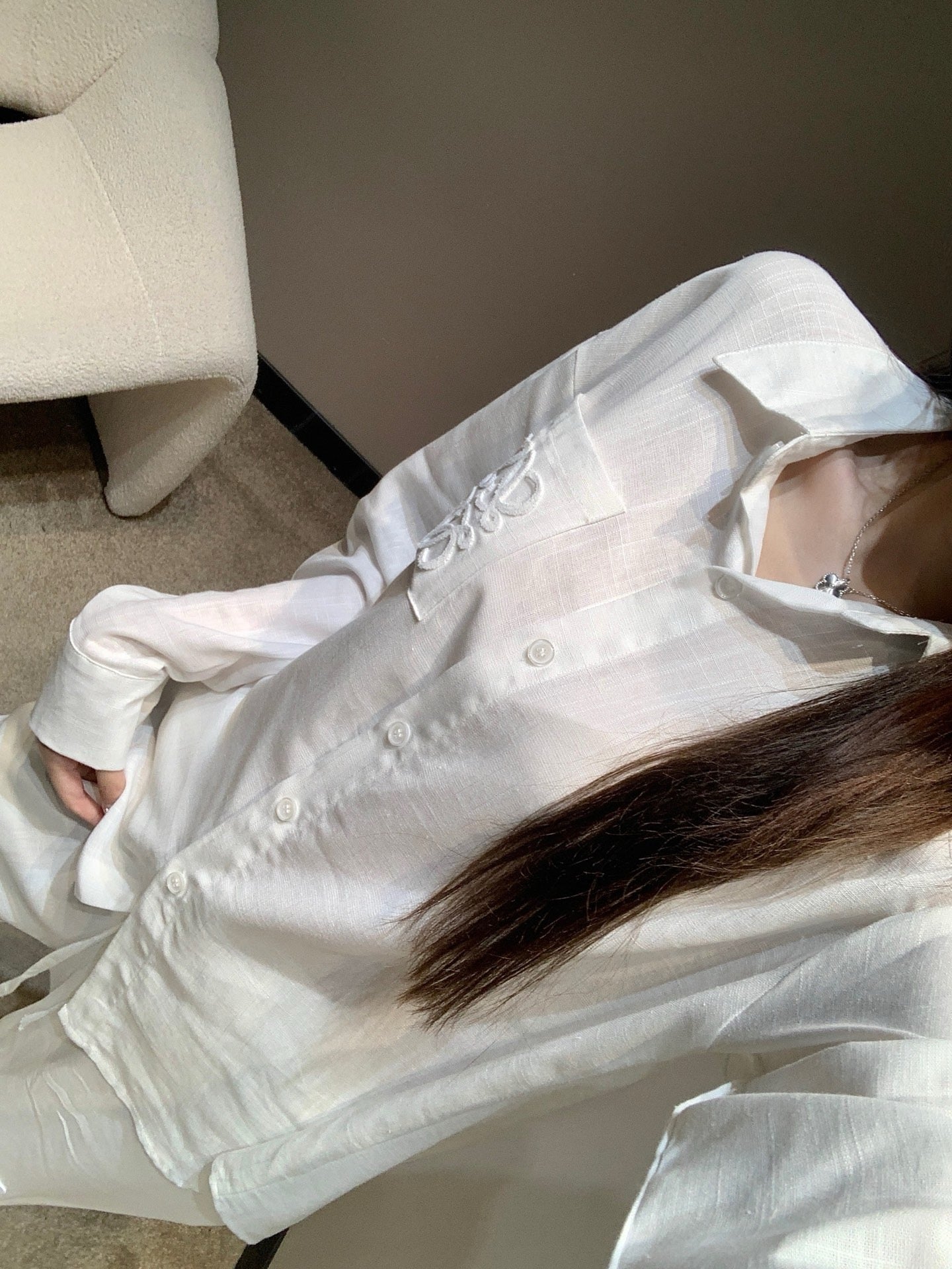 로에베 / 린넨 자수로고 셔츠&팬츠