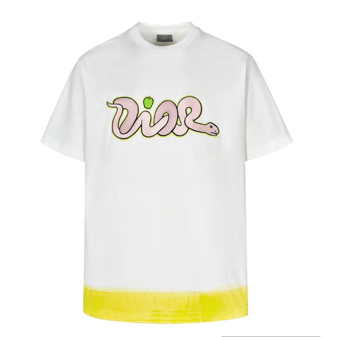 디올 / DIOR AND KAWS 티셔츠, 캐주얼 핏