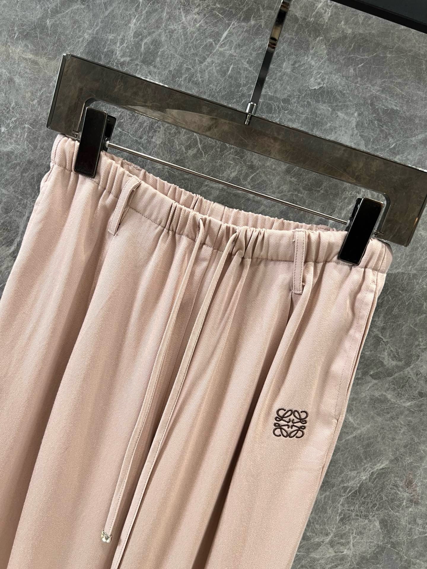 로에베 / 마이크로 로고 와이드 밴딩 캐주얼 팬츠