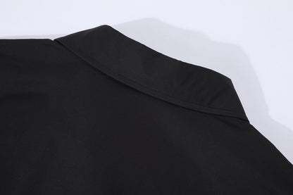 루이비통 / 엠브로이더드 쇼트 슬리브드 코튼 셔츠