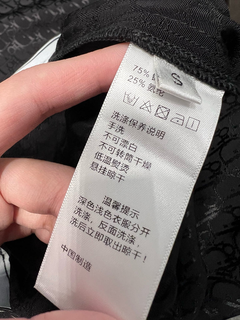 디올 / 레터링 로고 오블리크 자카드 밴딩 팬츠