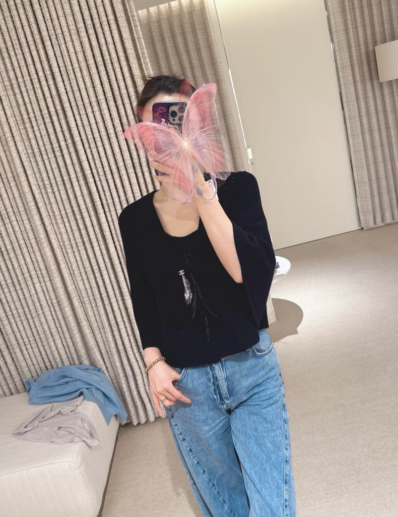 샤넬 / 브로치 가디건