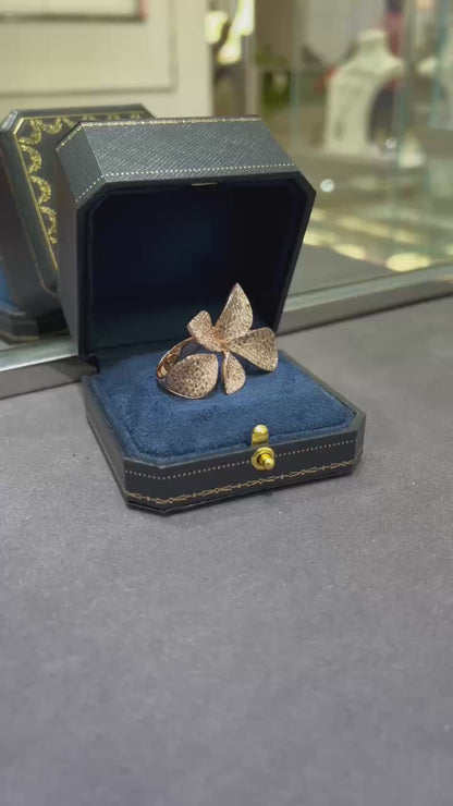 파스콸레 브루니 / 파이브 리프 프린세스 링 18K